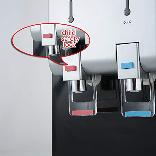 Amay Desktop Water Cooler Dispenser Top Loading Water Dispenser Hot & Cold Water Coolers With Child Safety Lock Drinking Fountain #TOP4