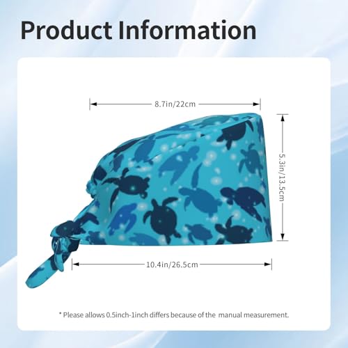 Image of Adjustable Working Cap Breathable Unisex Women Men Elastic Bandage Tie Back Hats Scrub Nursing Doctor Surgeon Cap