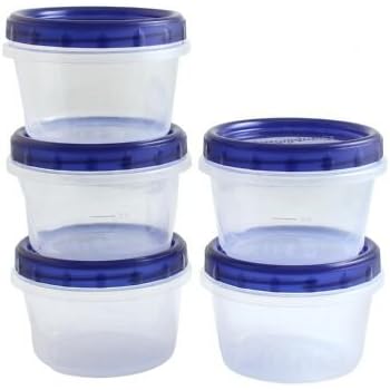 clear plastic containers with screw on lids
