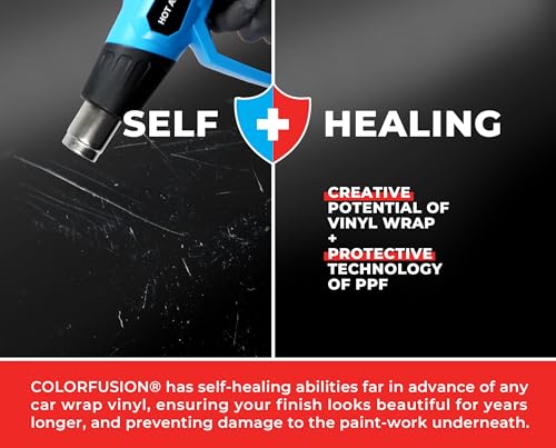 Image of ColorFusion PPF by VViViD, Matte Stealth Midnight Black Dry Apply PPF Vinyl Car Wrap Roll 1.3ft x 5ft