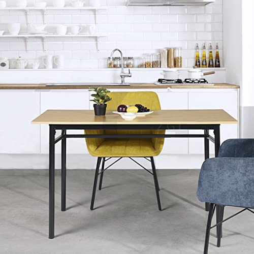 FitAtHome BAGEHOT Tables de Salle à Manger, Bois d'ingénierie, chêne, 1206074cm Cover