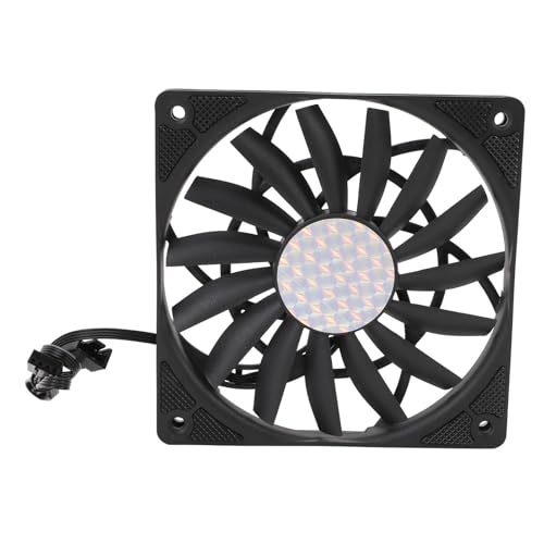 Ventilador de PC 120mm PWM Acouto con rodamiento S-FDB y 15 aspas para refrigeración silenciosa