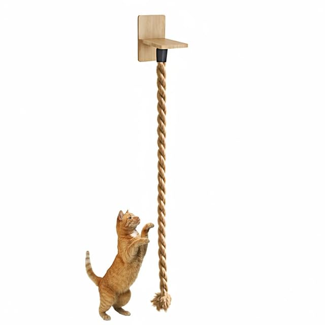 Cuerda de Escalada para Gatos, Cuerda de Yute de 1,3/1,5 m con estantes