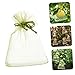 JOINPAYA 50Pcs Multi Functional Mesh Fruit Protection Bags with Drawstrings Vegetable Netting Pouches for Garden Use Durable Reusable for All Growing Seasons