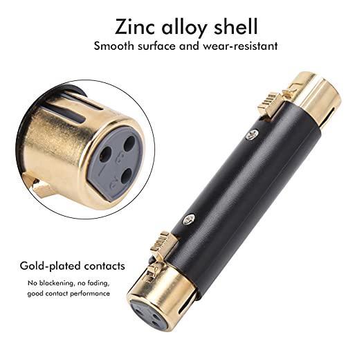 Adaptador de áudio de 3 pinos, conector de equipamento de gravação Adaptador de áudio para cabos de