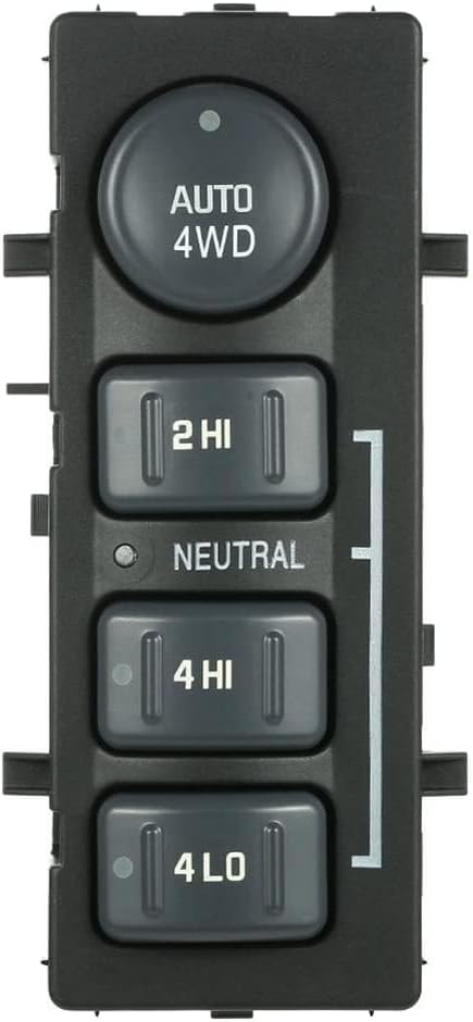 Car Drive Transfer Switch 012173 4X4 Four Wheel Drive 4Wd Transfer Case Selector Button Switch. Replaces Gm 15709327 Or 19168767