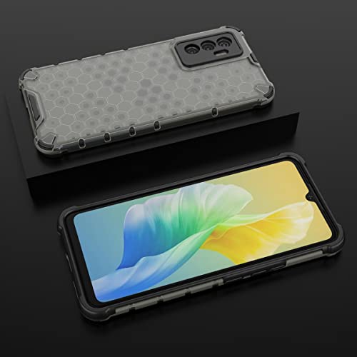Image of Glasgow Back Case Cover Designed for Vivo V23e 5G - Black