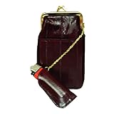 Womens Eel Skin Cigarette Lighter Holder Burgundy Wallet