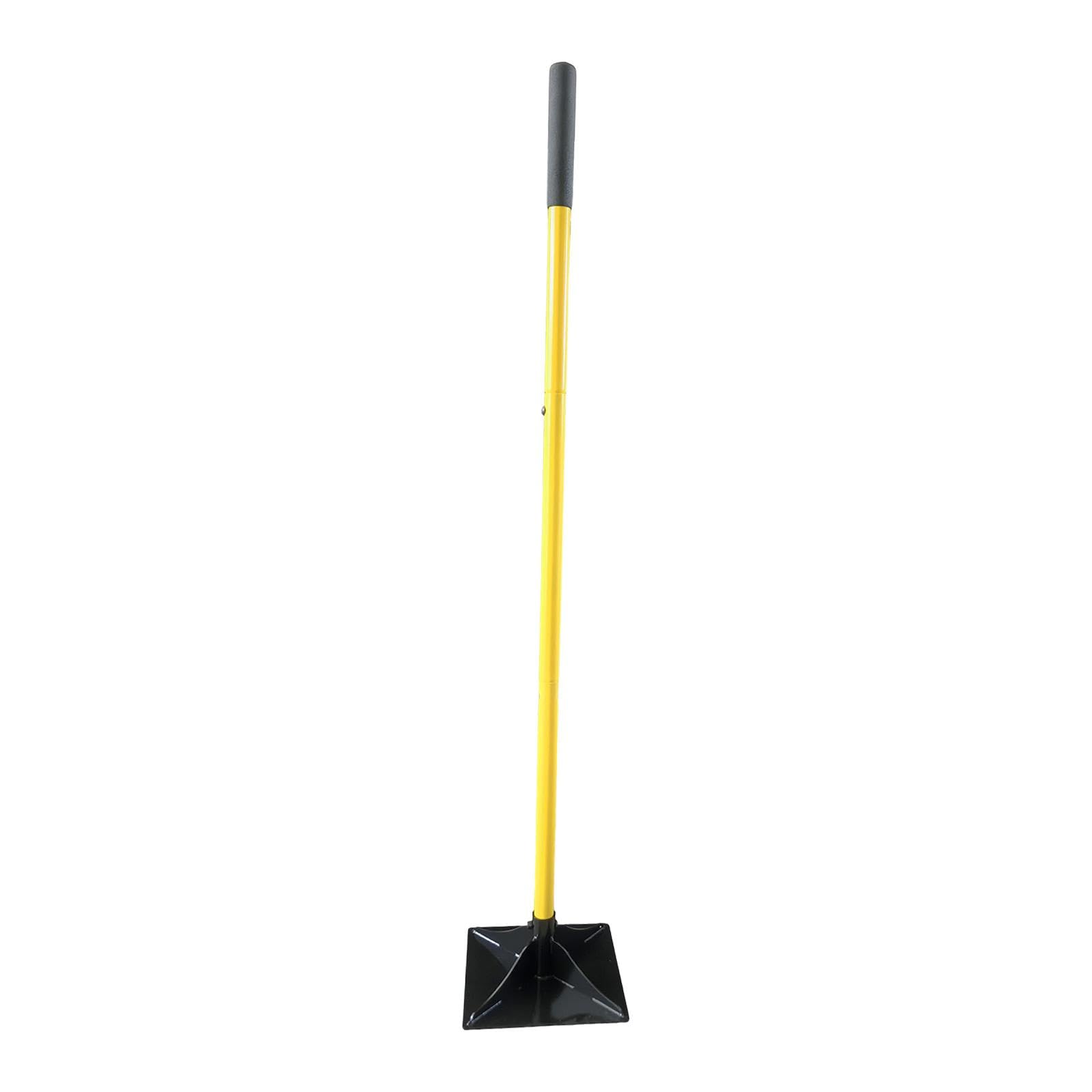 Compattatore Terreno Compattatore Manuale Attrezzo Pressa Suolo Ergonomico Antiscivolo per Livellare Terra Adatto per Cura Orto E Preparazione Strade, 8 Inch