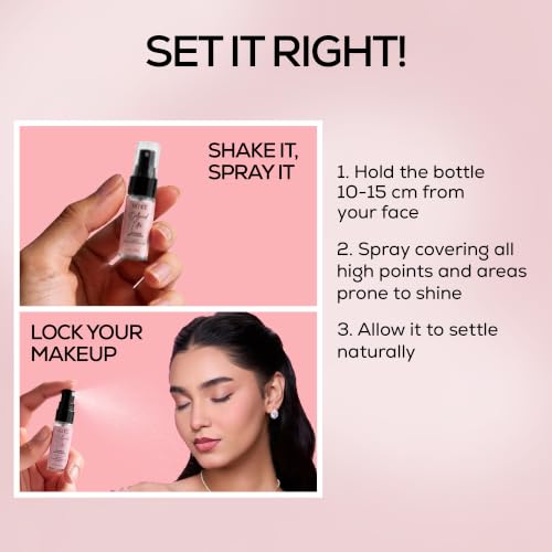 Image of RENEE Bollywood Filter Blurring Setting Spray for Face Makeup, Matte Finish & Pore Blur Effect with Niacinamide & Hyaluronic Acid, Long Lasting Makeup Fixer & Shine Control, Fine Mist 5ml