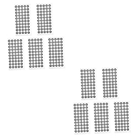 Reflective Marker Points For 3D Scanning - 5 Sheets With 50 Dots Each For Accurate Object Scanning
