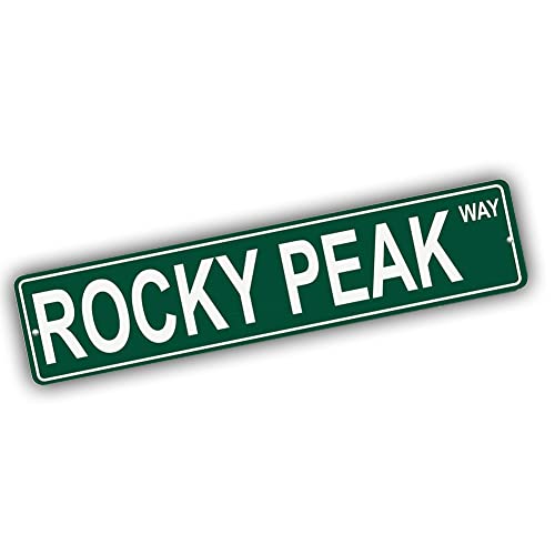 Brotherhood Aluminum Street Sign for Rocky Peak - Colorado Man Cave Decor