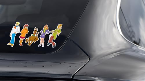 Image of Elektroplate Officially Licensed Scooby-Doo Mystery, Inc. Characters Dynamic Decals | Premium Auto-grade All Weather Vinyl Sticker for Car, Water Bottle, Laptop, Cooler, Phone | Made in USA | Set of 5