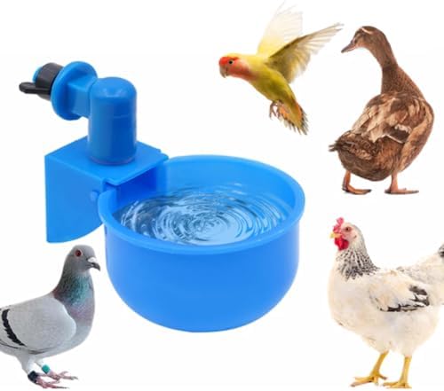 Wasserbehälter Für Hühner Enten Automatischer Hühner Wasserbecher - Wasserspender Für Geflügel 15x10cm Hühnertränke Hängend