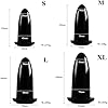 Qiyasex Super Dicker Sexy Analplug Silikon Liebeskugeln S/M/L/Xl Analkugeln Big Butt Plug Mit Saugnapf Analdildo FüR Frauen MäNner Fisting Anal Expander Sexspielzeug FüR Zwei Personen(Schwarz M) #1
