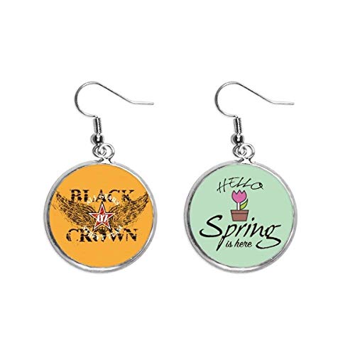 Pendientes de primavera Star Wings en estuche decorativo para regalo especial