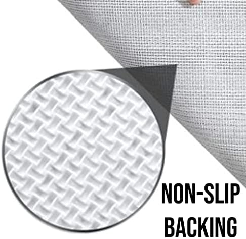 eBoutik Door Mat Non Slip Indoor Doormat Machine Washable Barrier Mat Dirt Trapper (Grey, 50cm * 80cm)