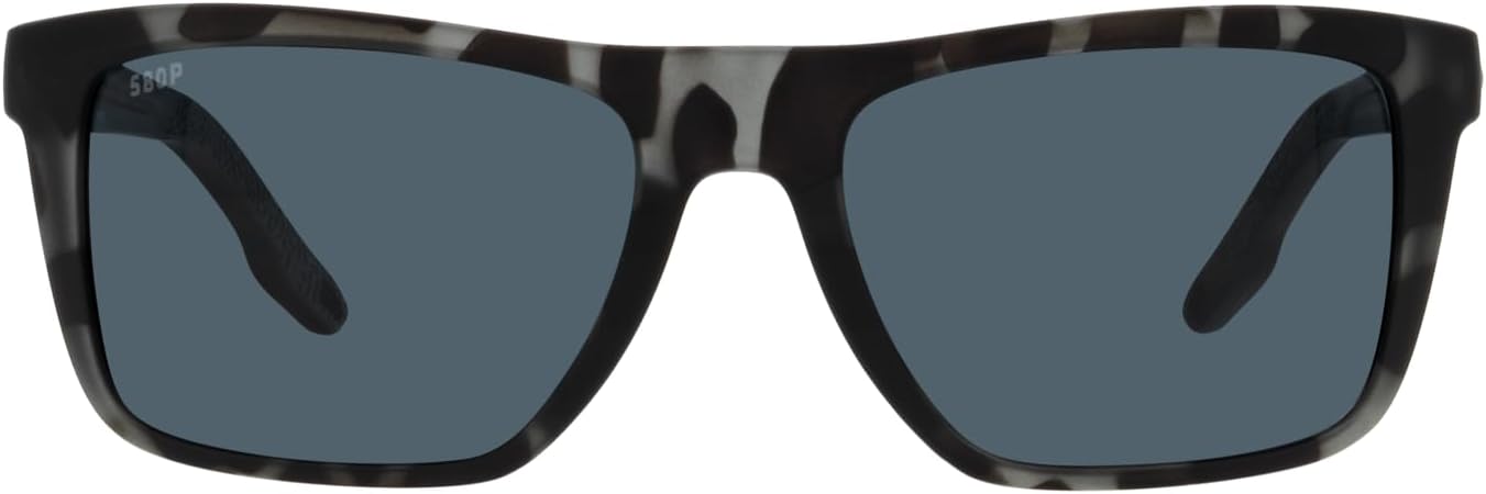 Costa Man Sunglasses Tiger Shark Frame, Gray Silver Mirror Lenses