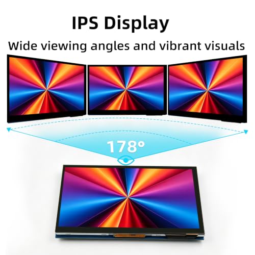 Image of 4.3 Inch Raspberry Pi Screen, 800x480 Pixel Capacitive Touchscreen, MIPI DSI LCD Display for Raspberry Pi, Driver-Free