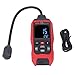 Gas Detector Portable Gas Leak Detector High Sensitivity Rapid Response Gas Tester with HD Color Display for Home Industrial Safety Black Red