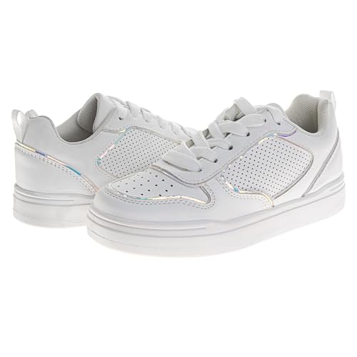 Josmo Girls Casual Lace-Up Sneakers - Stylish Low Top Fashion Tennis Shoes for Little Kid to Big Kid2