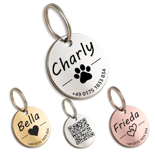 Personalisierte Edelstahl-Hundemarke