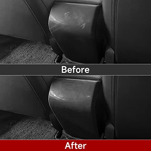 Image of Car Armrest Box Anti Kick Decals for 2022 2023 2024 2025 2026 Honda Civic 11th Gen Accessories ABS Carbon Fiber Interior Stickers