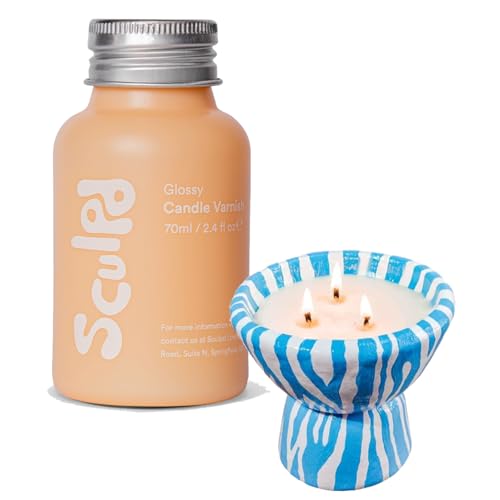 Sculpd 70 ml Gloss Candle Glaze, Scratch Resistant and Fireproof Gloss Candle Varnish