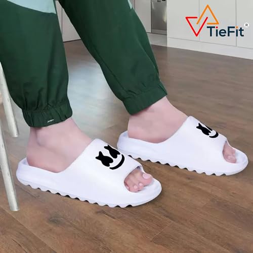 Image of TieFit Ultra Soft Comfortable Breathable EVA Daily Use Zig Zag Arch Fit Support Slide For Men