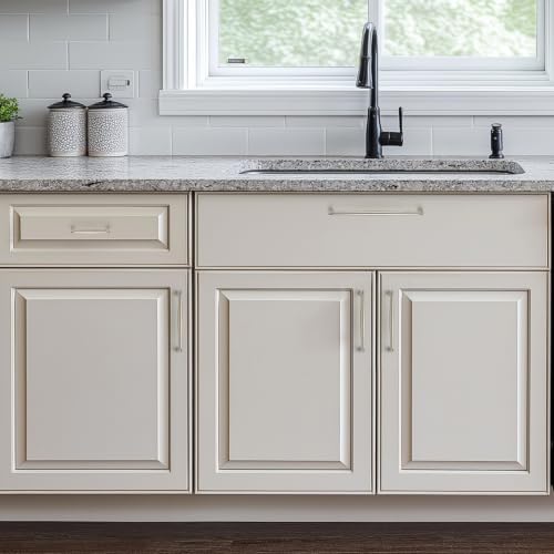 Image of Ravinte Brushed Nickel Cabinet Handles Solid Handles,8 Inch,20 Pack