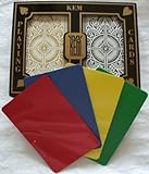 2 Free Cut Cards KEM Arrow Black Gold Playing Cards Bridge Size Regular Index