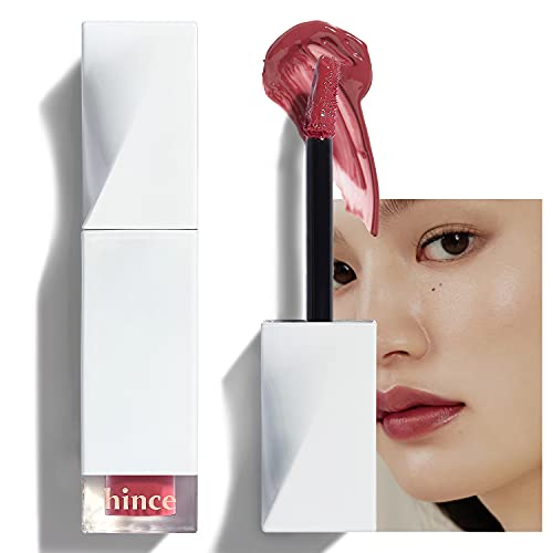 hince Mood Enhancer Liquid Glow 5ml - Moist Glow Finish Natural Colors Lip Makeup, Water Cream Texture, Boldness Lip Plumping Effect, Dense and Sensuous Mood Enhancing Color Spectrum (Prime)