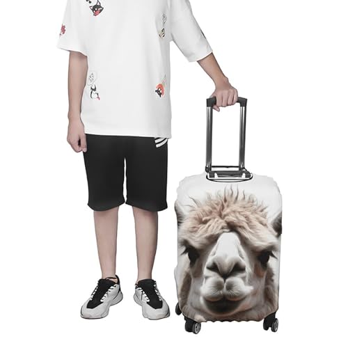 Carry on Luggage Cover Funny Alpaca Llama Suitcase Covers for Luggages Tsa Approved Travel Luggage Sleeve Protector Elastic Suitcase Protector Anti-Scratch Washable Fits 19-30 Inch Case -M 7