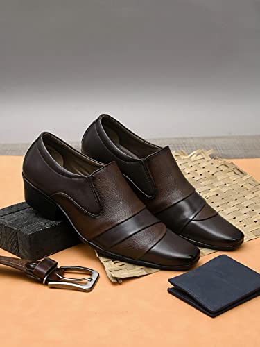 Image of SIR CORBETT Men's Synthetic Leather Moccasin Formal Shoes