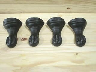 Vintage 4 Cast Iron Bathtub Clawfoot Claw Feet Foot Bath Tub Restoration...