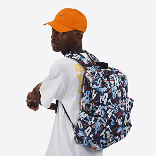 Image of J World Oz High School Backpack for Kids. Cute Laptop Bookbag for Girls Boys, Graffiti