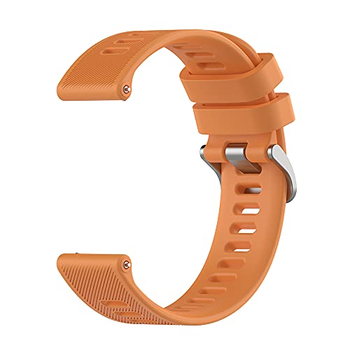 Kompatibel mit Garmin Forerunner55 B&auml;ndern, Silikon Uhrenarmband Ersatz Zubeh&ouml;r f&uuml;r Garmin Forerunner 55 GPS Running Smartwatch (Orange)