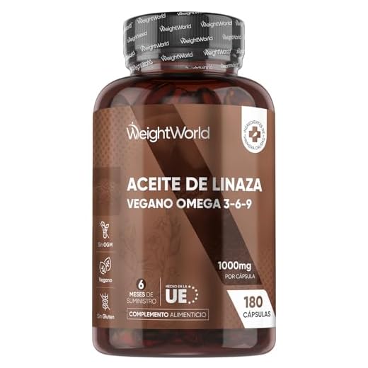 Omega 3 6 9 de Aceite De Linaza Cápsulas 1000mg, 180 Cápsulas Veganas - Potente Fuente de Ácidos Grasos, EPA y DHA, Alternativa al Aceite De Pescado, Fuente de Ácido Alfa Linoleico y Ácido Linoleico