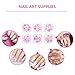 LIFKOME Decorative Nail Charms Colorful Nail Art Studs 1 Box Crystal Rhinestone DIY Manicure Accessories