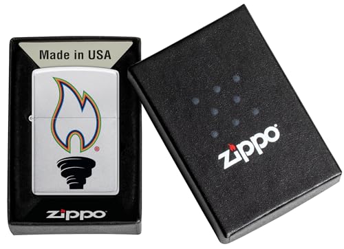 Encendedor Zippo Windproof Satin Chrome Metal miniatura 6