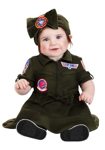 Disfraz de piloto para bebé niña 3 a 6 meses miniatura 1