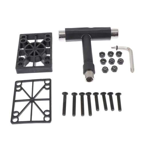 Abaodam 1set Skateboard Repair Tool Complete Gasket Nails Spanner Kit for All Skateboards Accessories for Easy Maintenance and Repairs