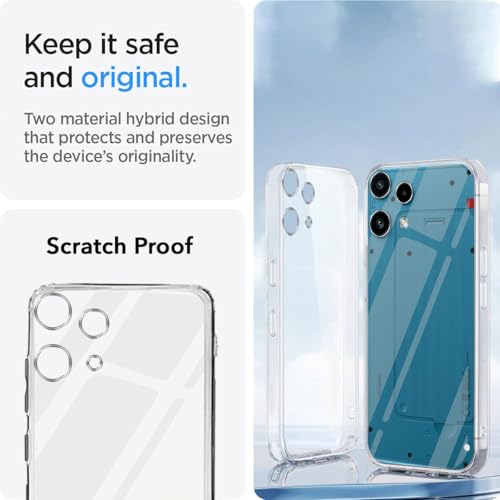 Image of Jkobi Silicone Back Cover Case for Nothing Phone 3A Lite (Clear Shockproof Case with Camera Protection | Soft and Flexible | Transparent)