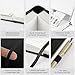 A5 Notebook, 3 Pack Leather Notebook Journal for Women Men , 200 Lined Pages 80GSM Notebooks with Elastic Loop, Pen Loop and Expandable Paper Pocket, Hardback Notepad for Office School Supplies -Black