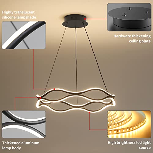Modern Chandelier,Dimmable Led Pendant Light,3000K-6000K With Remote Control Modern Crown Chandelier,Ceiling Pendant Light For Billiard Table Restaurant Kitchen #TOP4