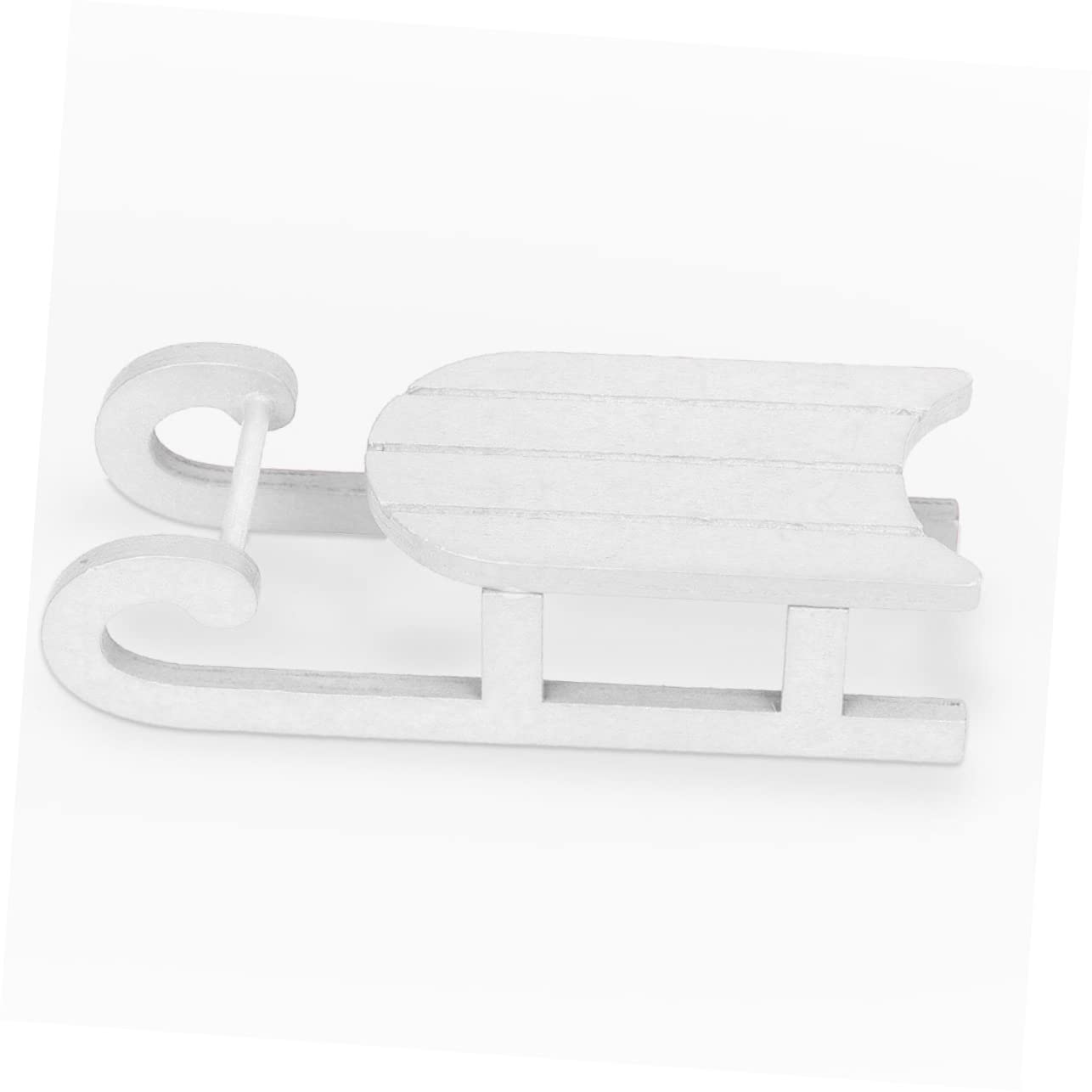 ABOOFAN 8 Set Ornamenti Di Slitta Di Natale Ornamento Slitta Addobbi Natalizi Fai Da Te Renne Natalizie Vacanza Ornamenti in Miniatura Gonfiabile Fiocco Di Neve Di Legno Bianca 2 Pezzi * 8