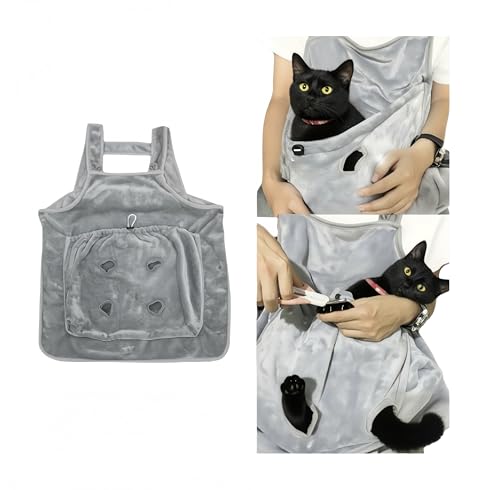 Facailaifu Cat Apron,Plush Pet Sleeping Bag for Napping, Kitten-Specific Soft-Sided