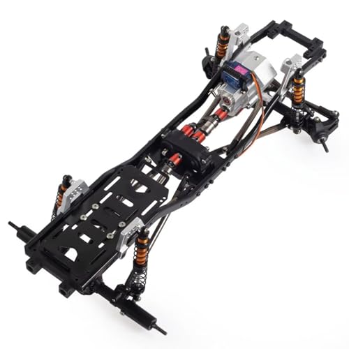 アクシャル用 SCX10 II 90046 EX86100 1/10 313mm ホイールベース メタル シャーシフレーム用 プレフィクサルシングル/2速トランスミッションRCクローラーパーツRCカーアクセサリー