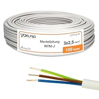 NYM-J 3x2,5 mm² 100m Ring Mantelleitung Installationskabel Stromkabel – Ansicht 1