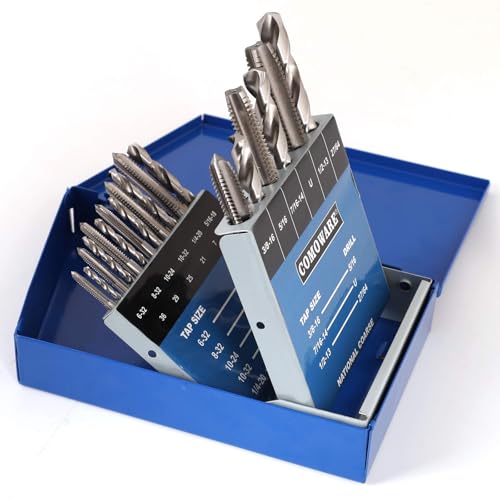 COMOWARE 18-Piece Drill and Tap Set